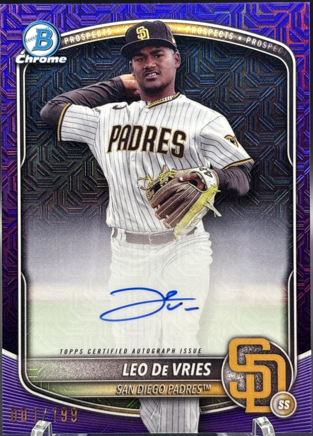 Leo De Vries [Purple Mojo Refractor] #BMA-LD