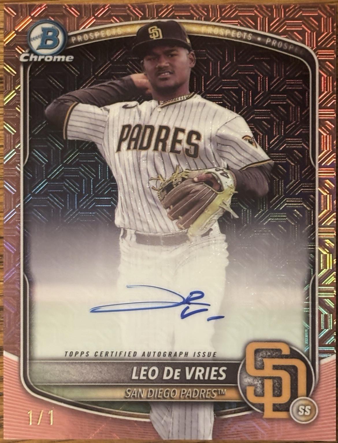 Leo De Vries [Rose Gold Mojo Refractor] #BMA-LD