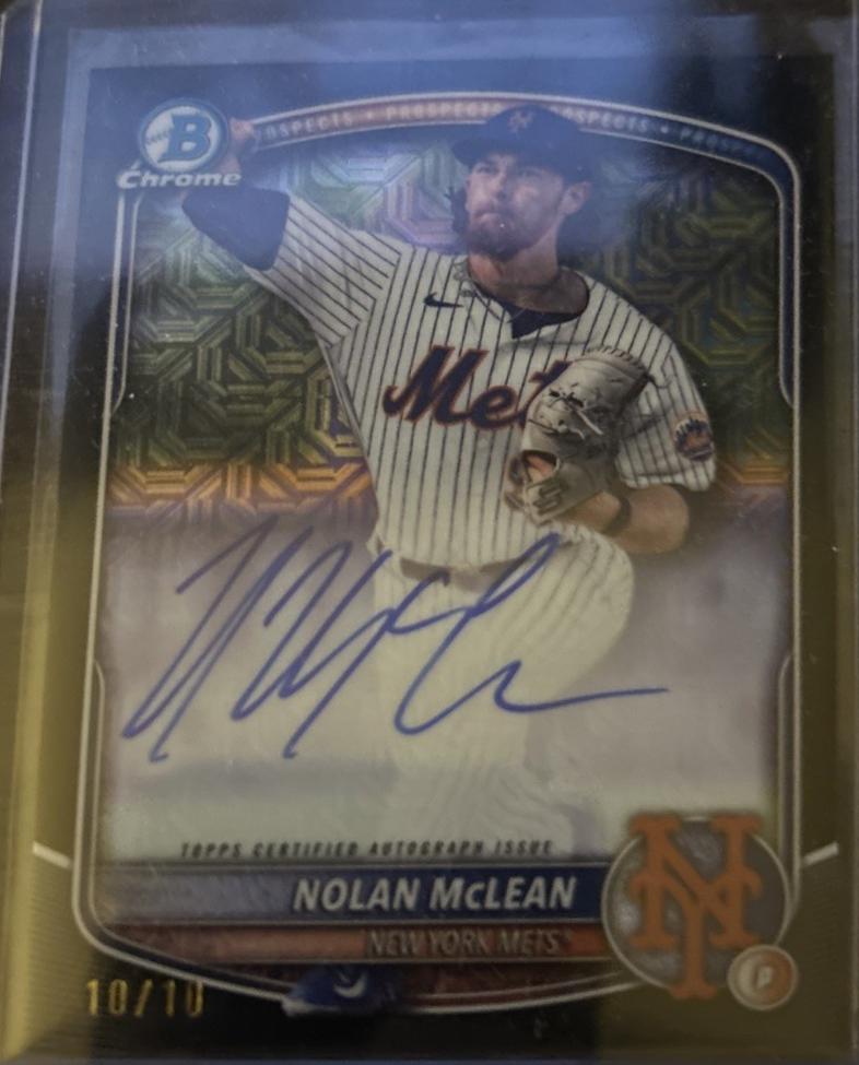 Nolan McLean [Black Mojo Refractor] #BMA-NM