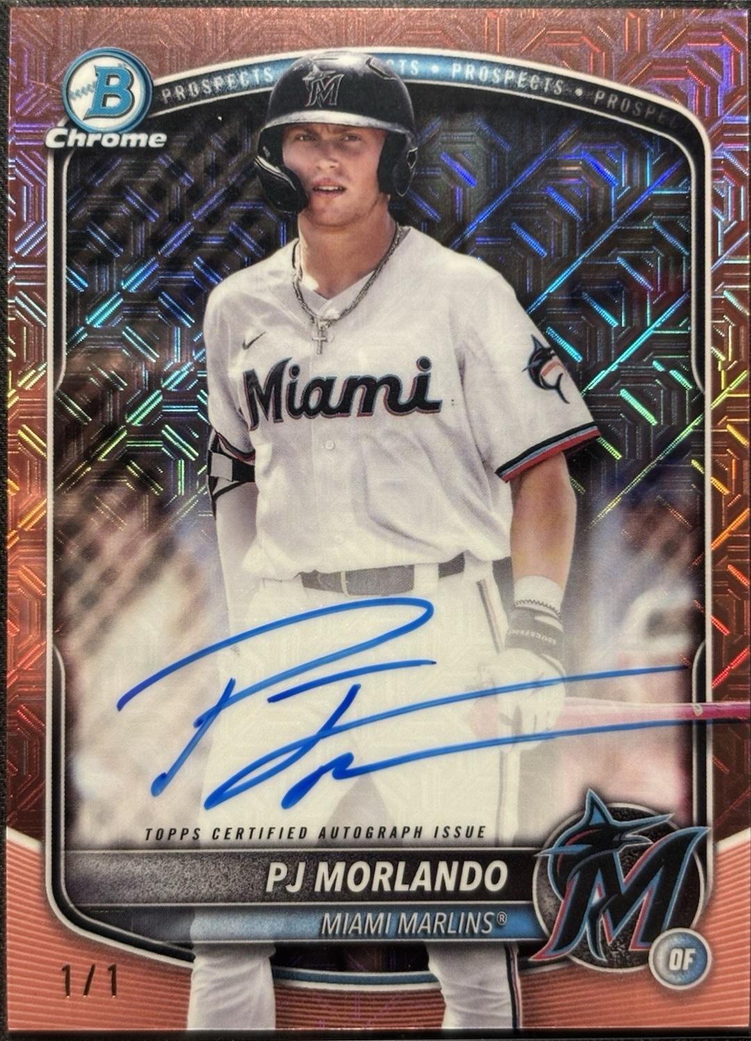 PJ Morlando [Rose Gold Mojo Refractor] #BMA-PM