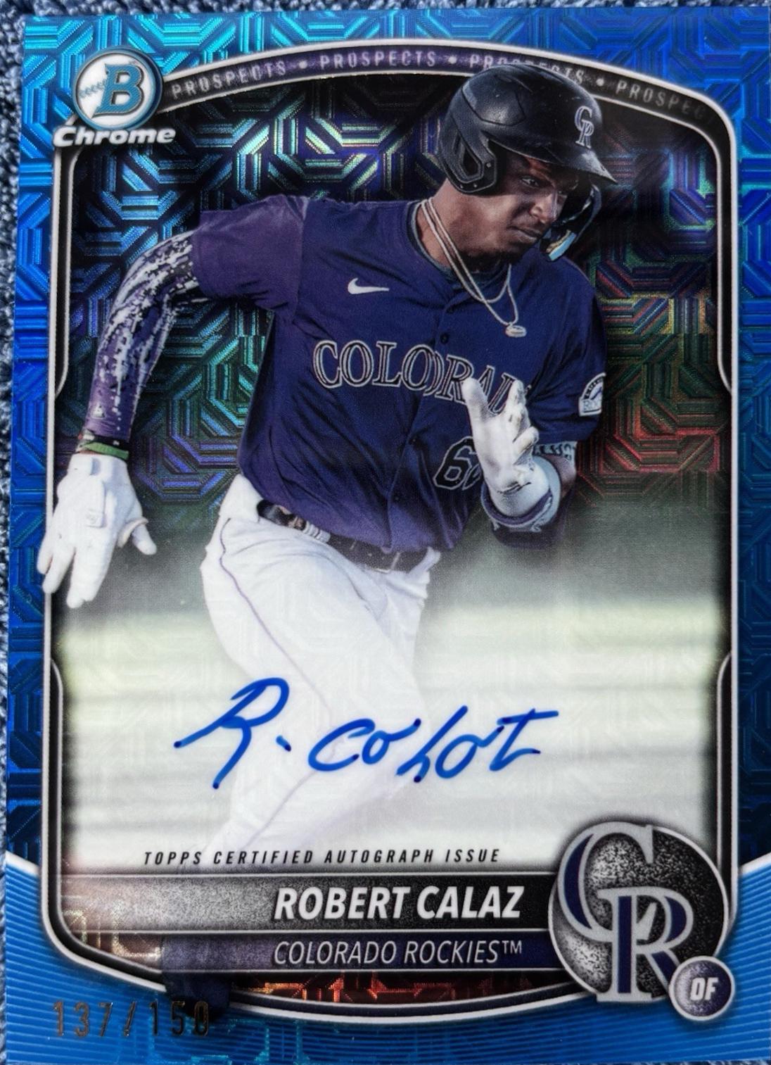 Robert Calaz [Blue Mojo Refractor] #BMA-RC