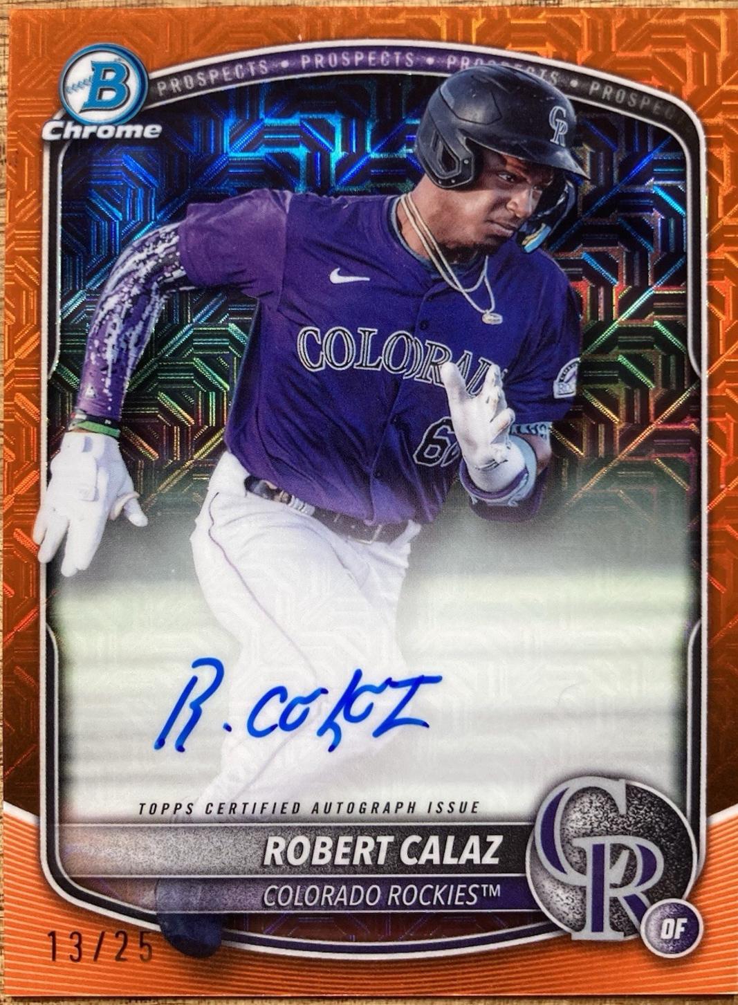 Robert Calaz [Orange Mojo Refractor] #BMA-RC
