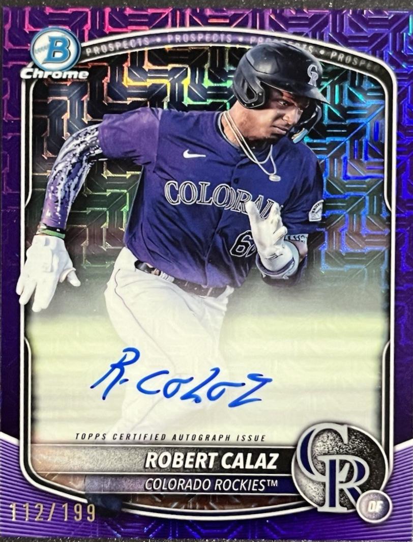 Robert Calaz [Purple Refractor] #BMA-RC