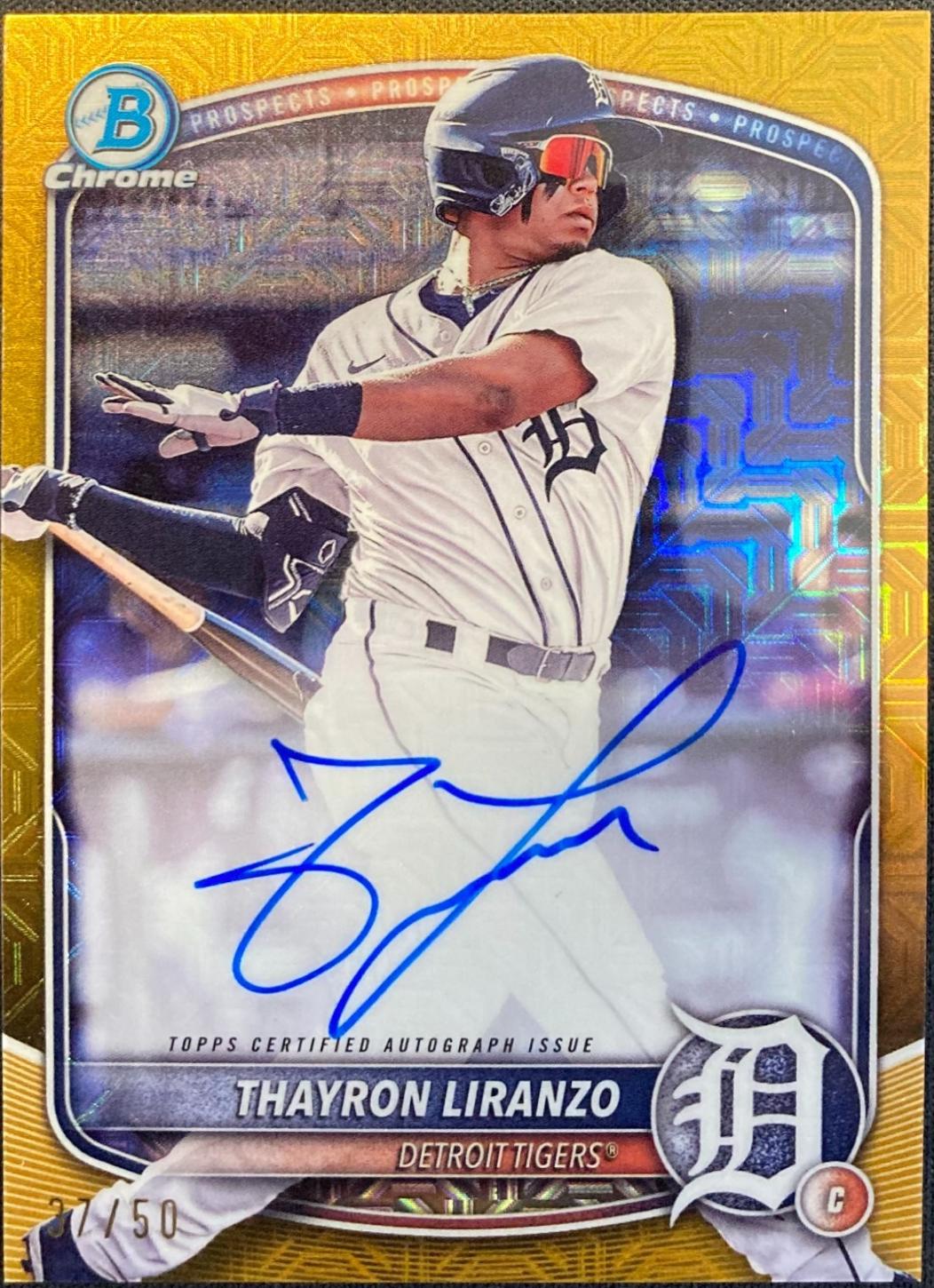 Thayron Liranzo [Gold Mojo Refractor] #BMA-TL