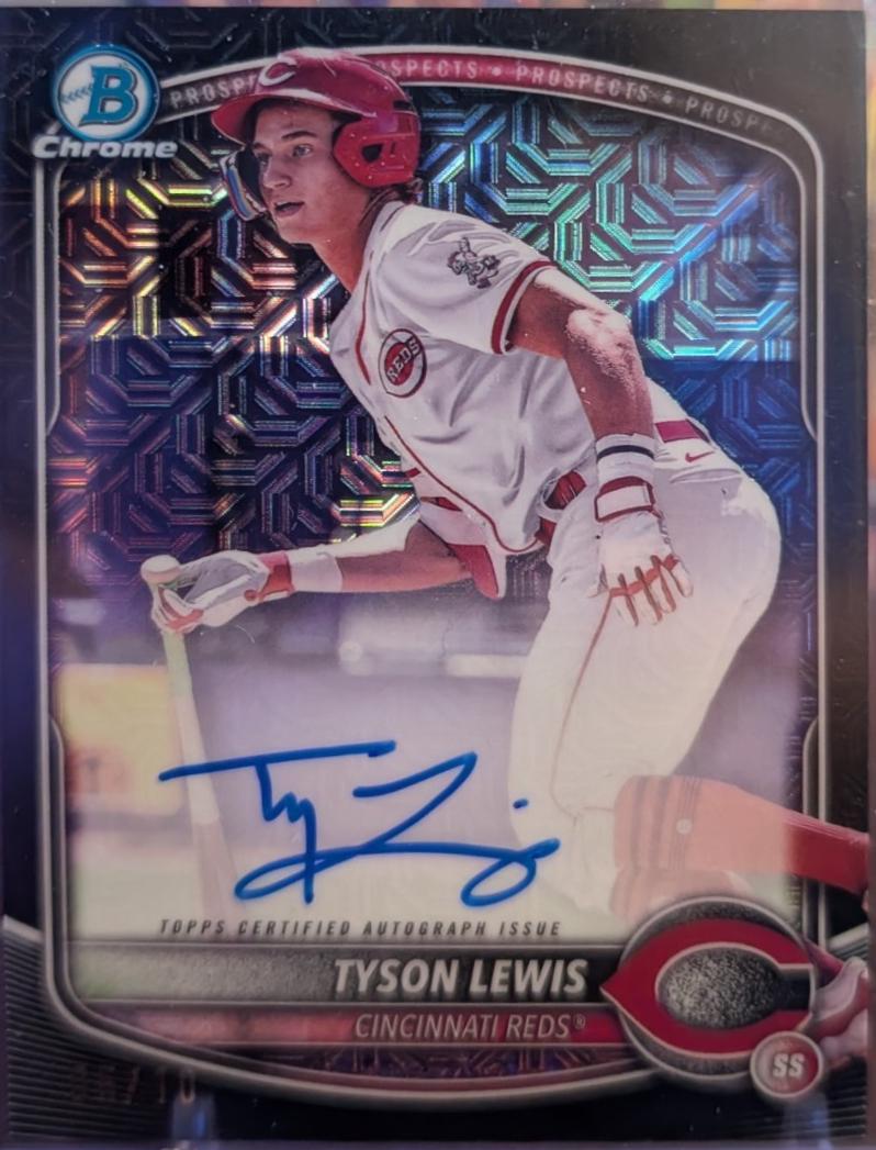 Tyson Lewis [Black Refractor] #BMA-TLE