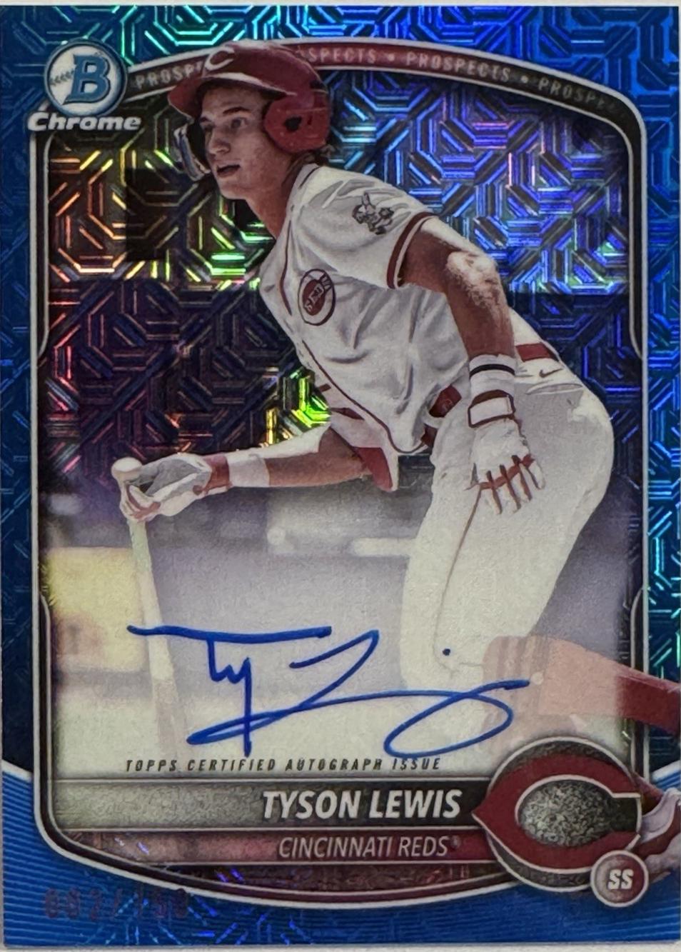 Tyson Lewis [Blue Mojo Refractor] #BMA-TLE