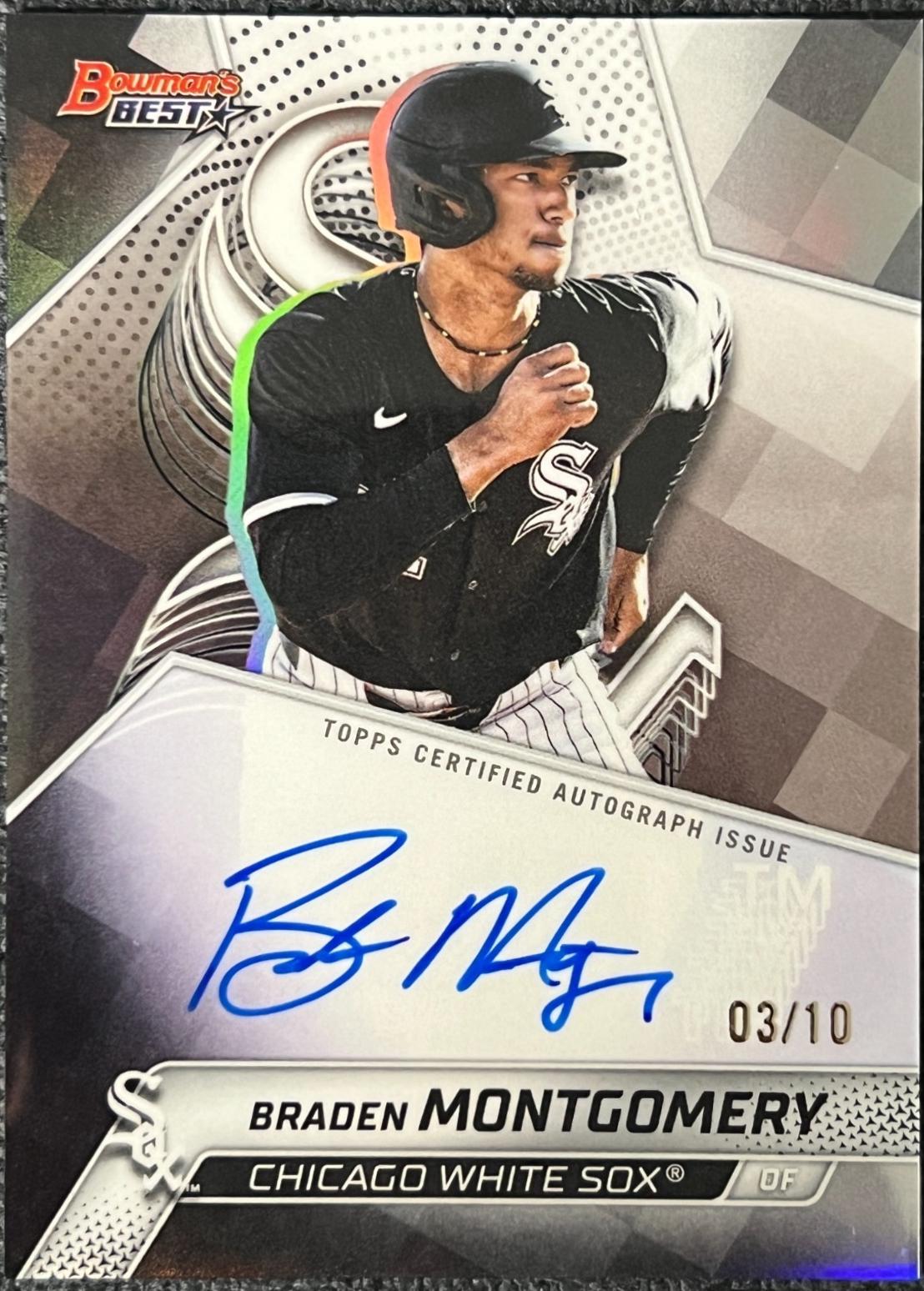 Braden Montgomery [Black X-Fractor] #B25-BM