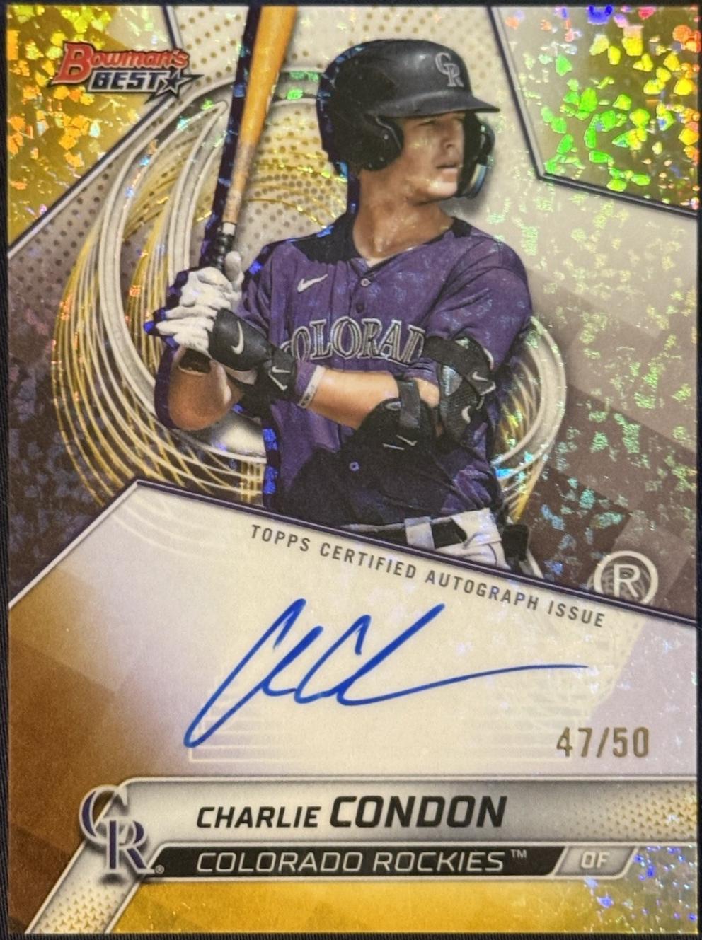 Charlie Condon [Gold Mini-Diamond Refractor] #B25-CC