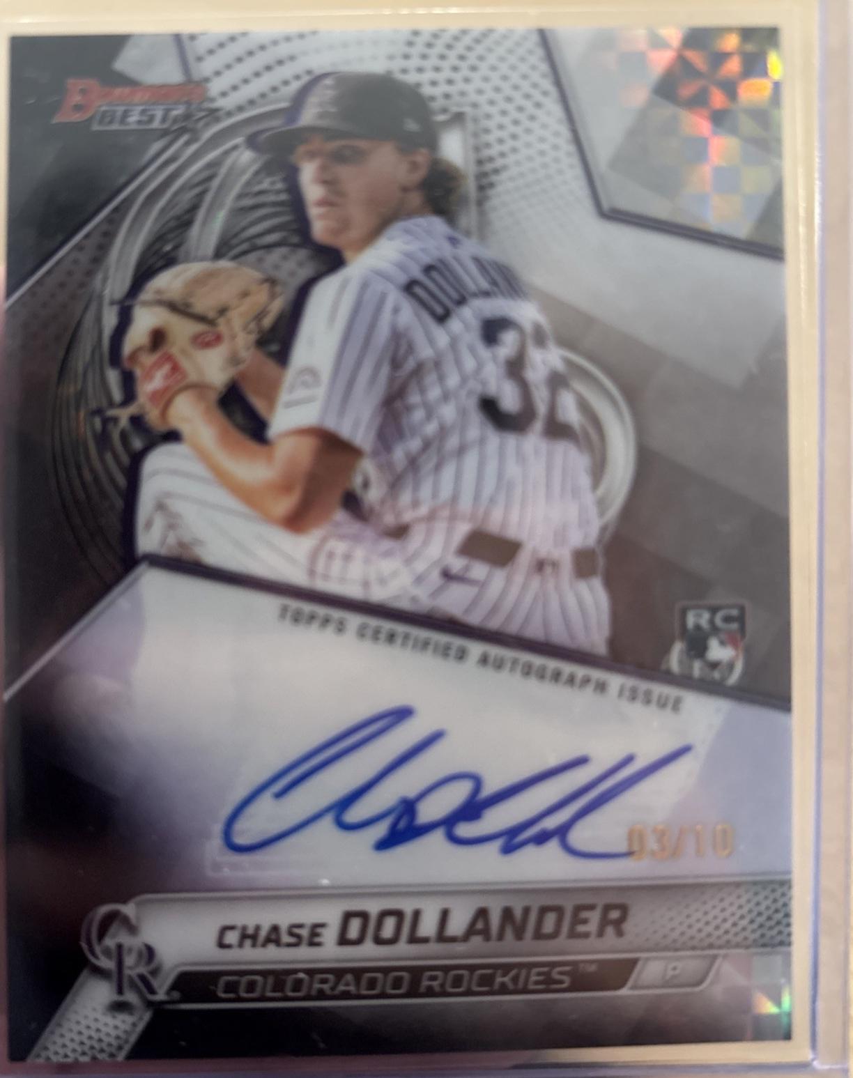 Chase Dollander [Black X-Fractor] #B25-CDO