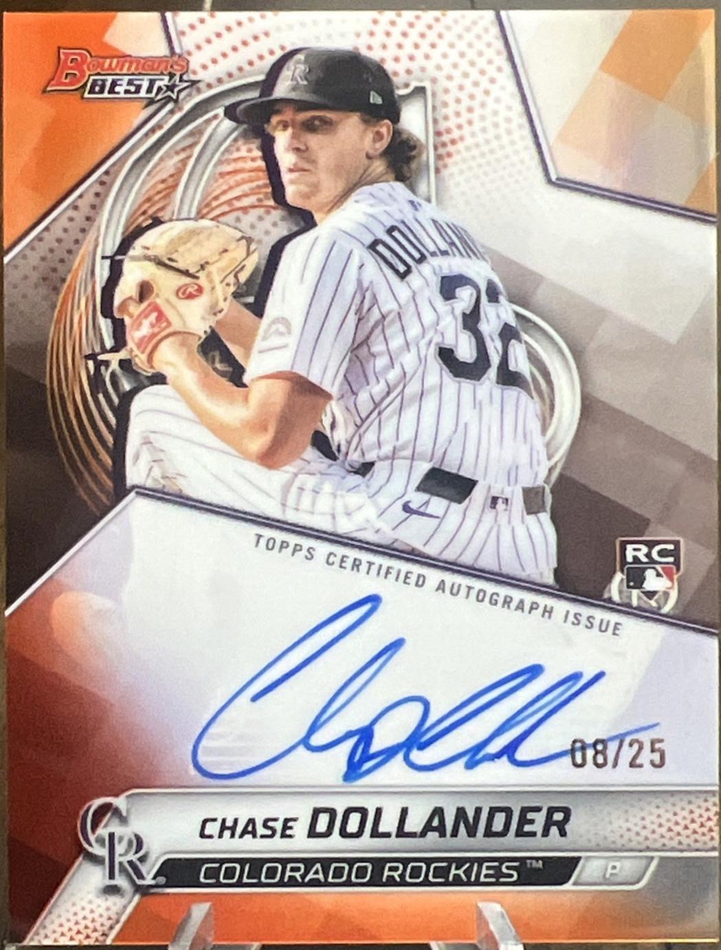 Chase Dollander [Orange Refractor] #B25-CDO