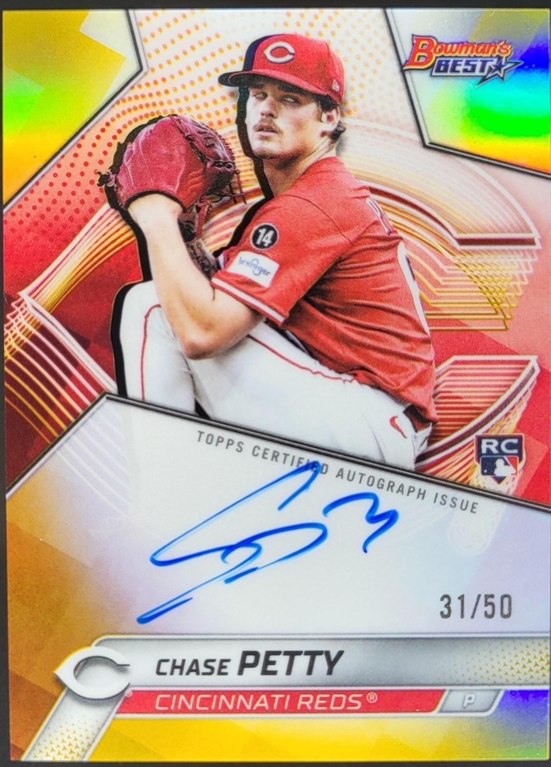Chase Petty [Gold Refractor] #B25-CP