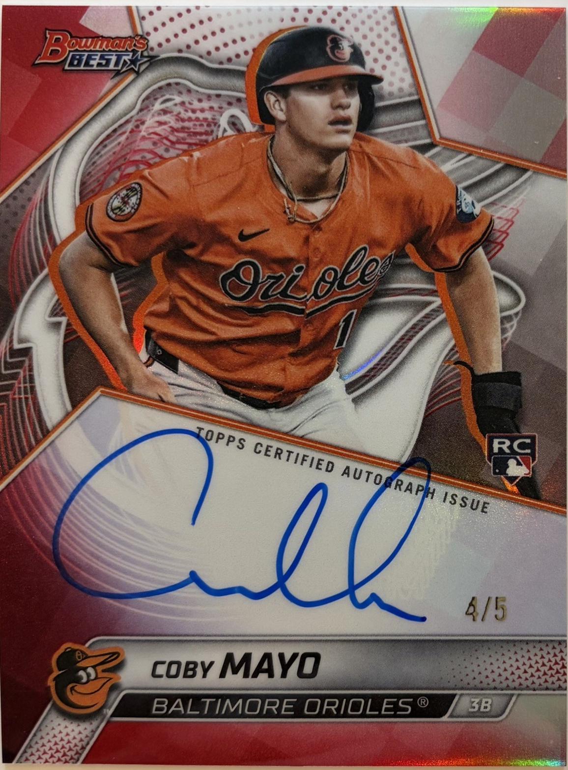 Coby Mayo [Red X-Fractor] #B25-CM
