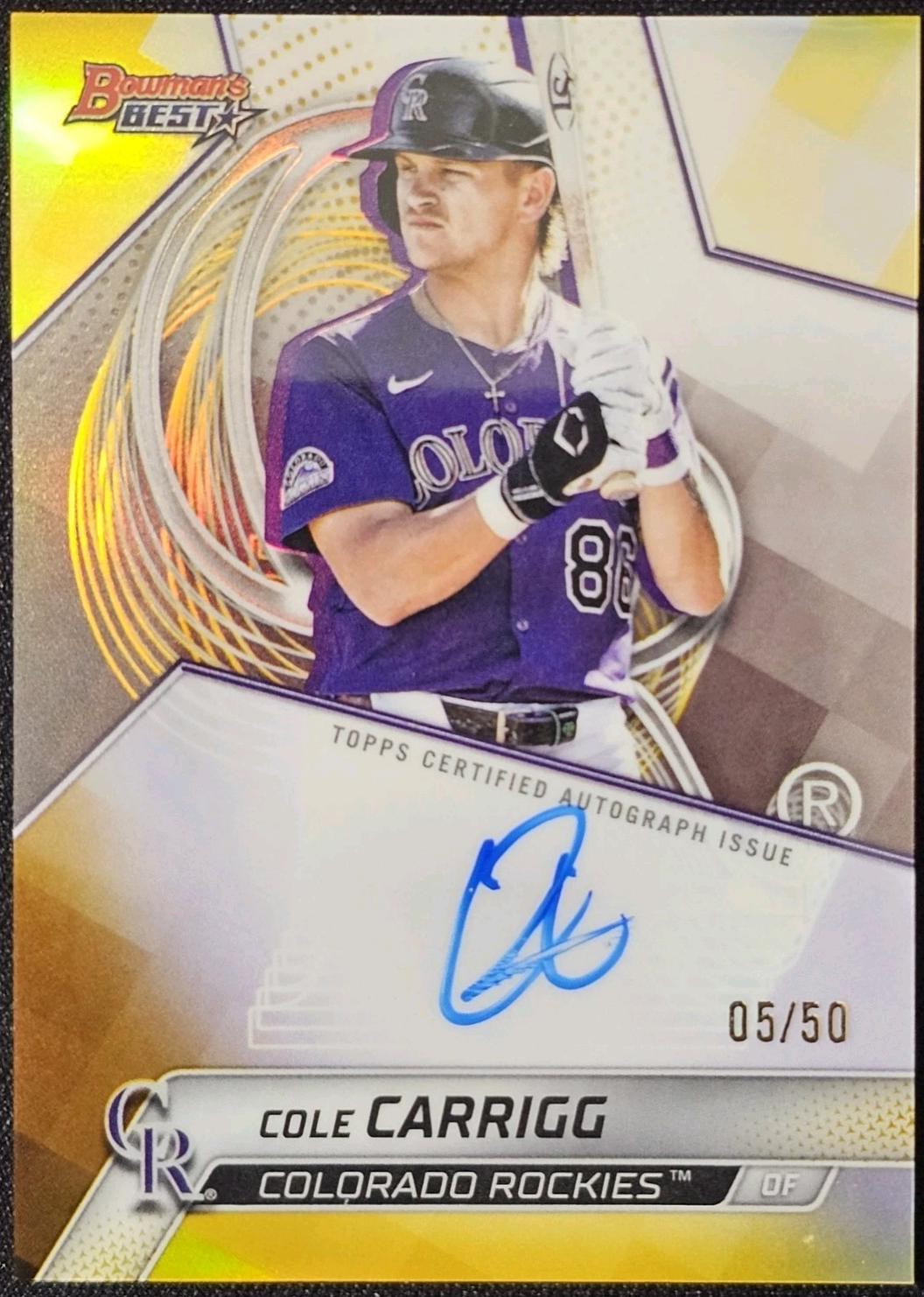 Cole Carrigg [Gold Refractor] #B25-CCA