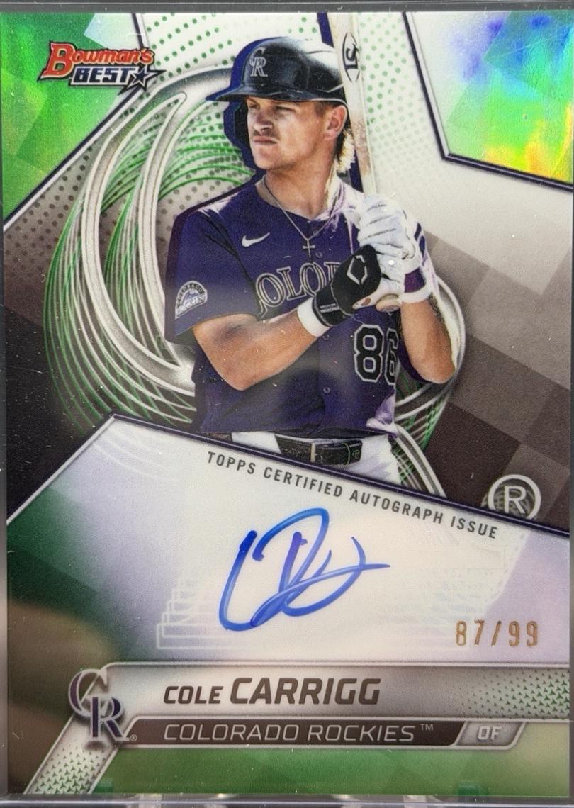 Cole Carrigg [Green Refractor] #B25-CCA