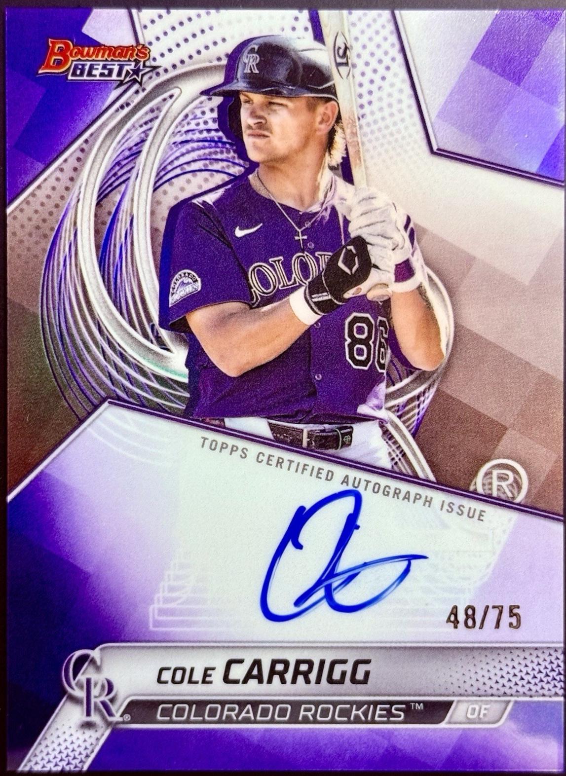 Cole Carrigg [Purple Refractor] #B25-CCA