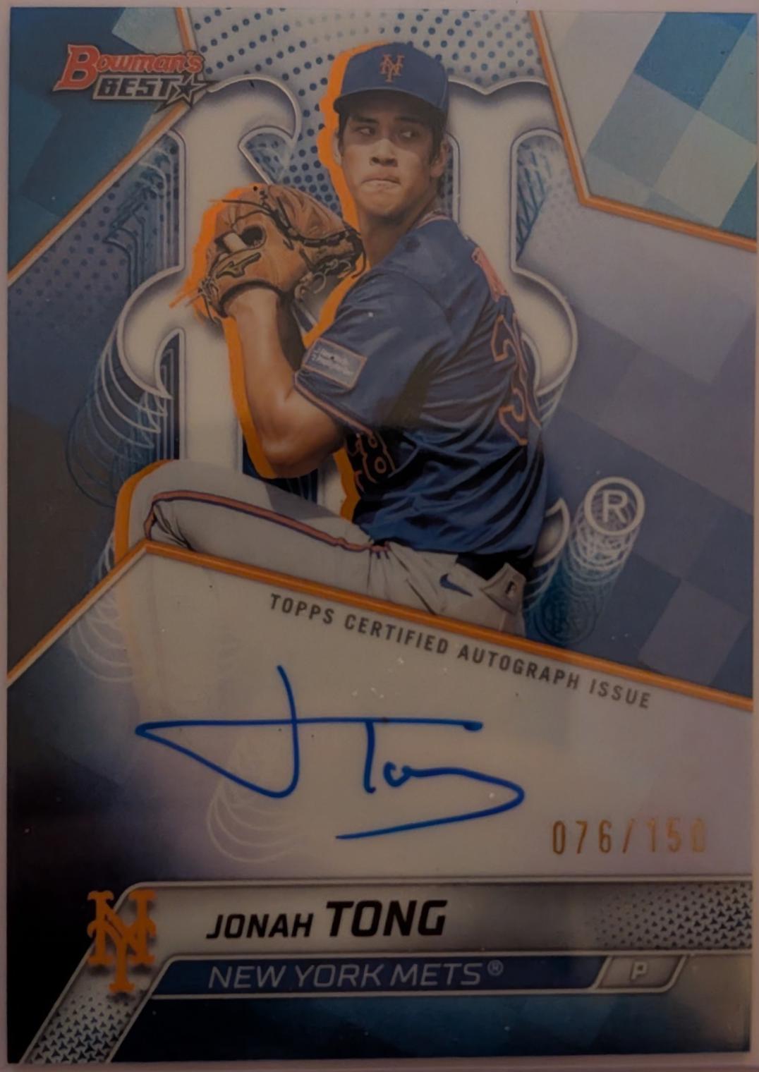 Jonah Tong [Blue Refractor] #B25-JTO