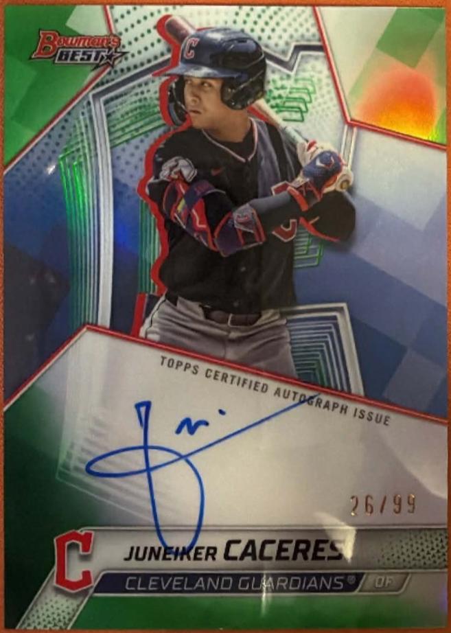 Juneiker Caceres [Green Refractor] #B25-JCAC