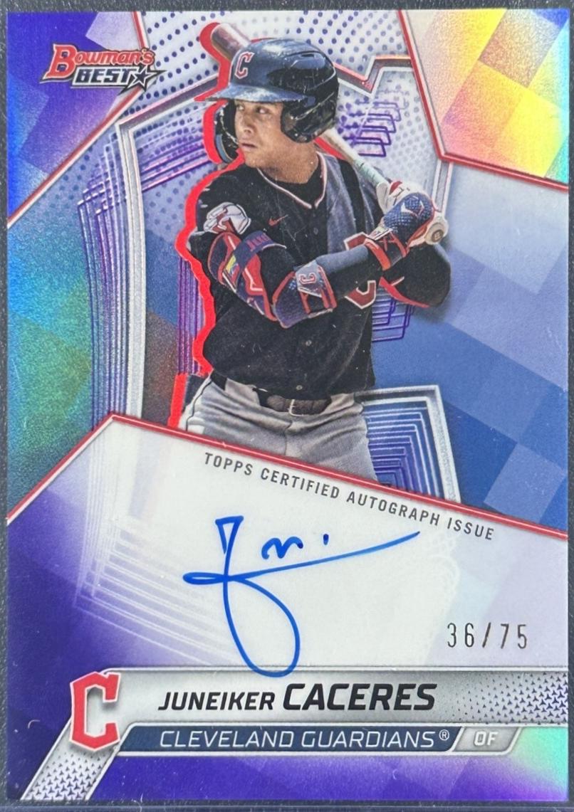 Juneiker Caceres [Purple Refractor] #B25-JCAC