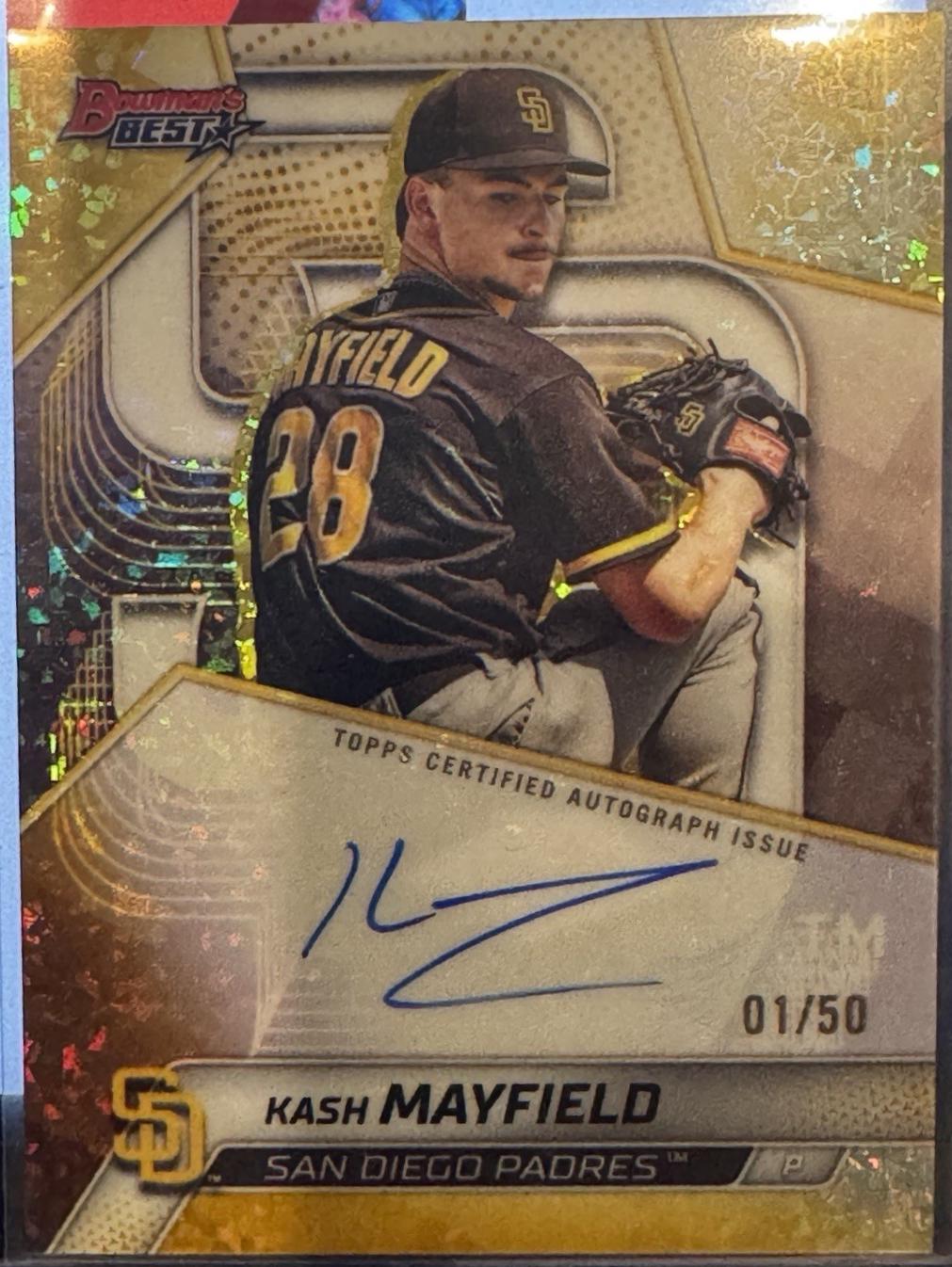 Kash Mayfield [Gold Mini-Diamond Refractor] #B25-KMA