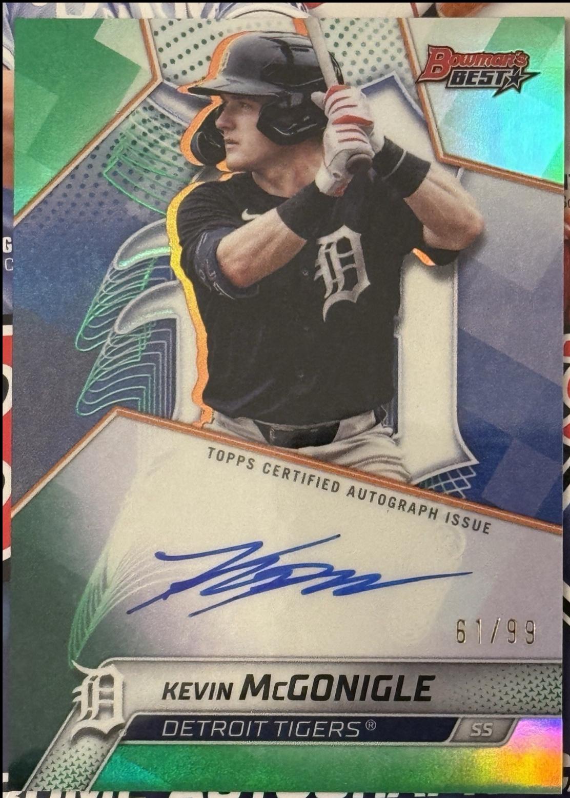 Kevin McGonigle [Green Refractor] #B25-KM