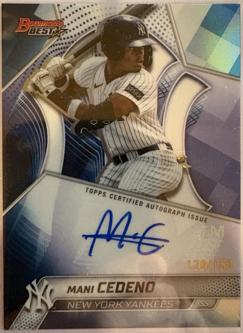 Mani Cedeno [Blue Refractor] #B25-MCE