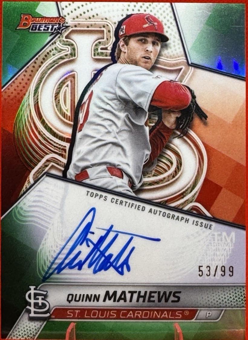 Quinn Mathews [Green Refractor] #B25-QM