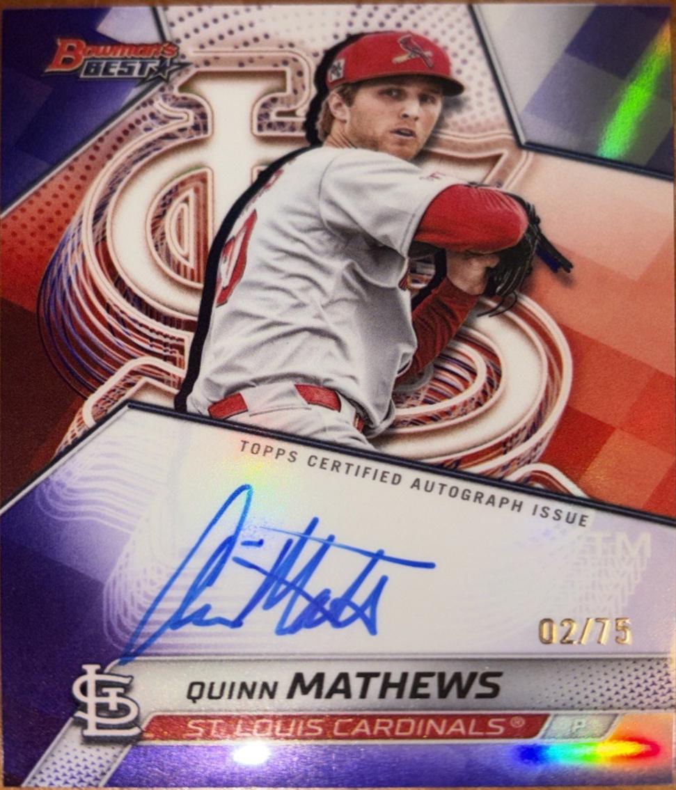 Quinn Mathews [Purple Refractor] #B25-QM