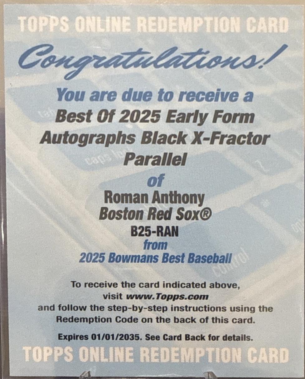 Roman Anthony [Refractor] #B25-RAN