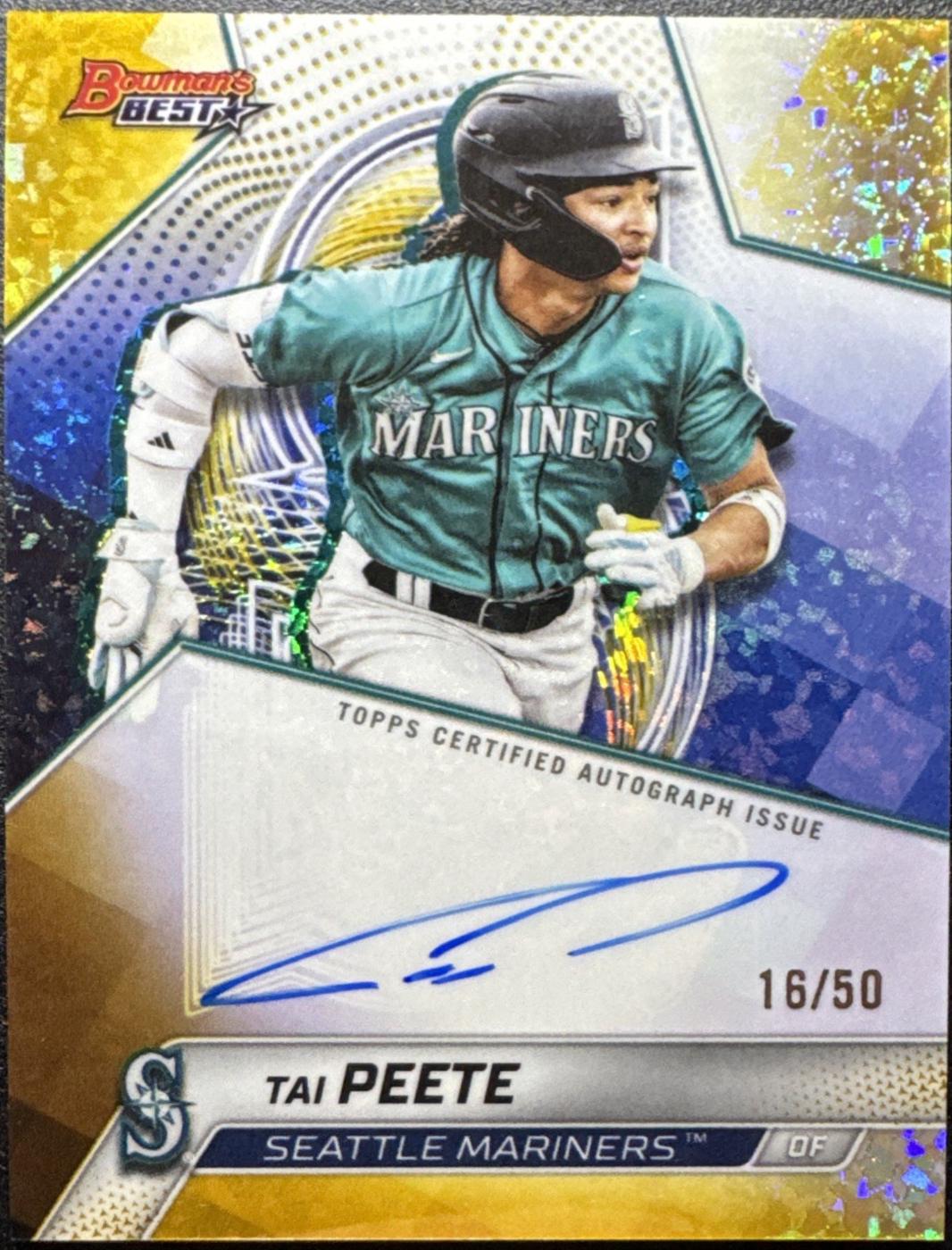 Tai Peete [Gold Mini-Diamond Refractor] #B25-TP