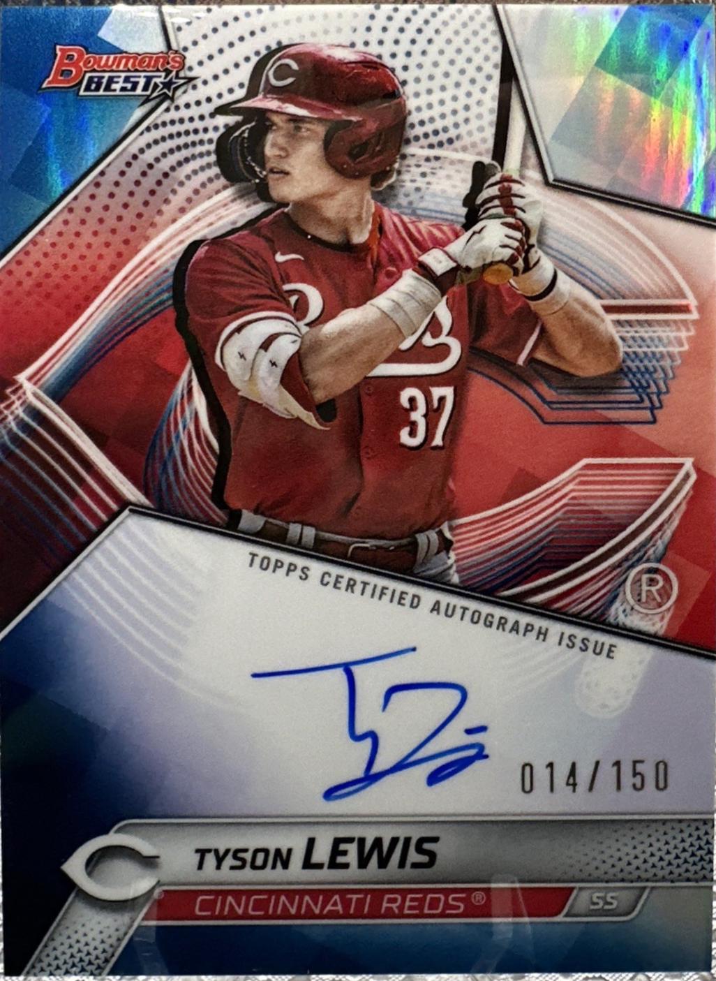 Tyson Lewis [Blue Refractor] #B25-TLE