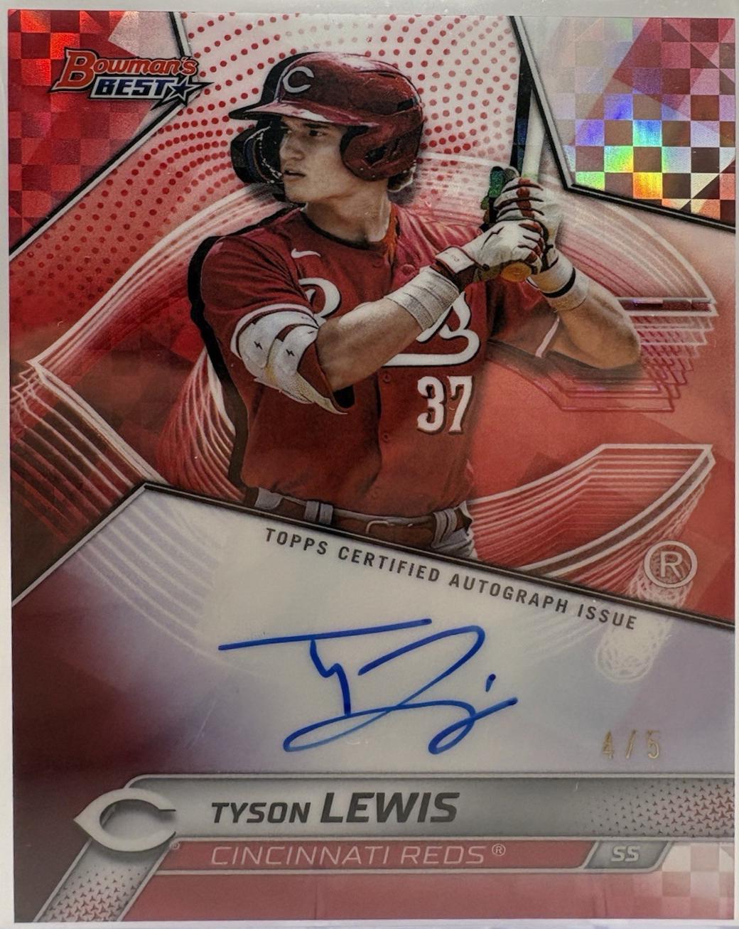 Tyson Lewis [Red X-Fractor] #B25-TLE