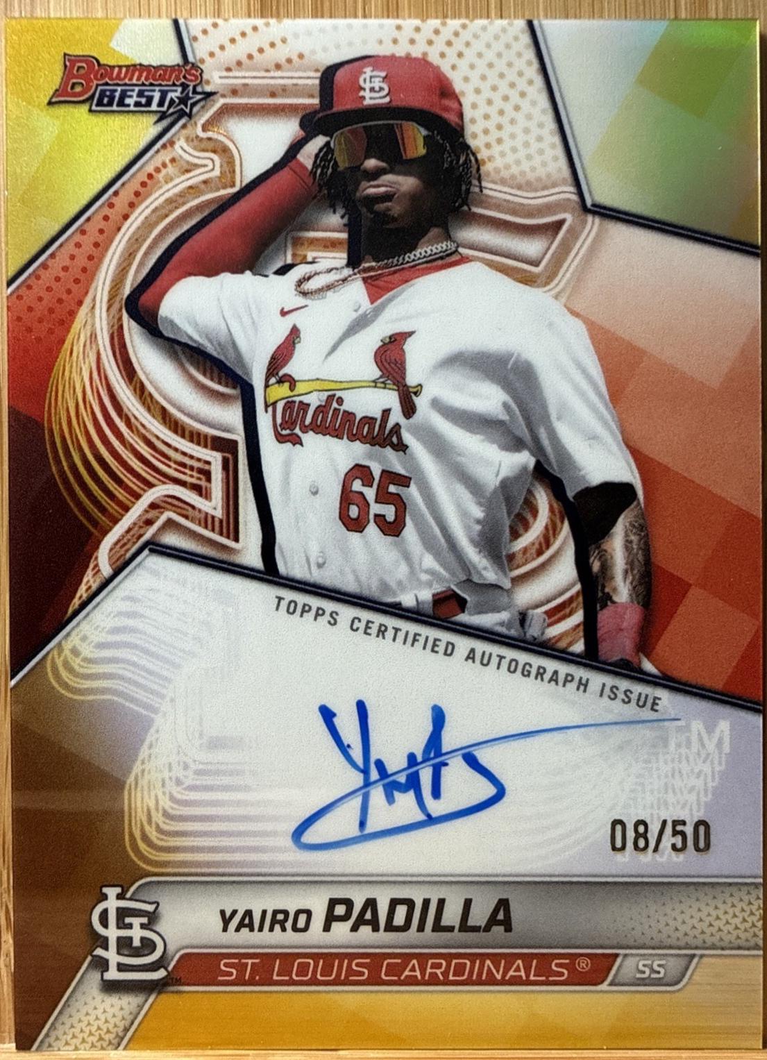 Yairo Padilla [Gold Refractor] #B25-YP