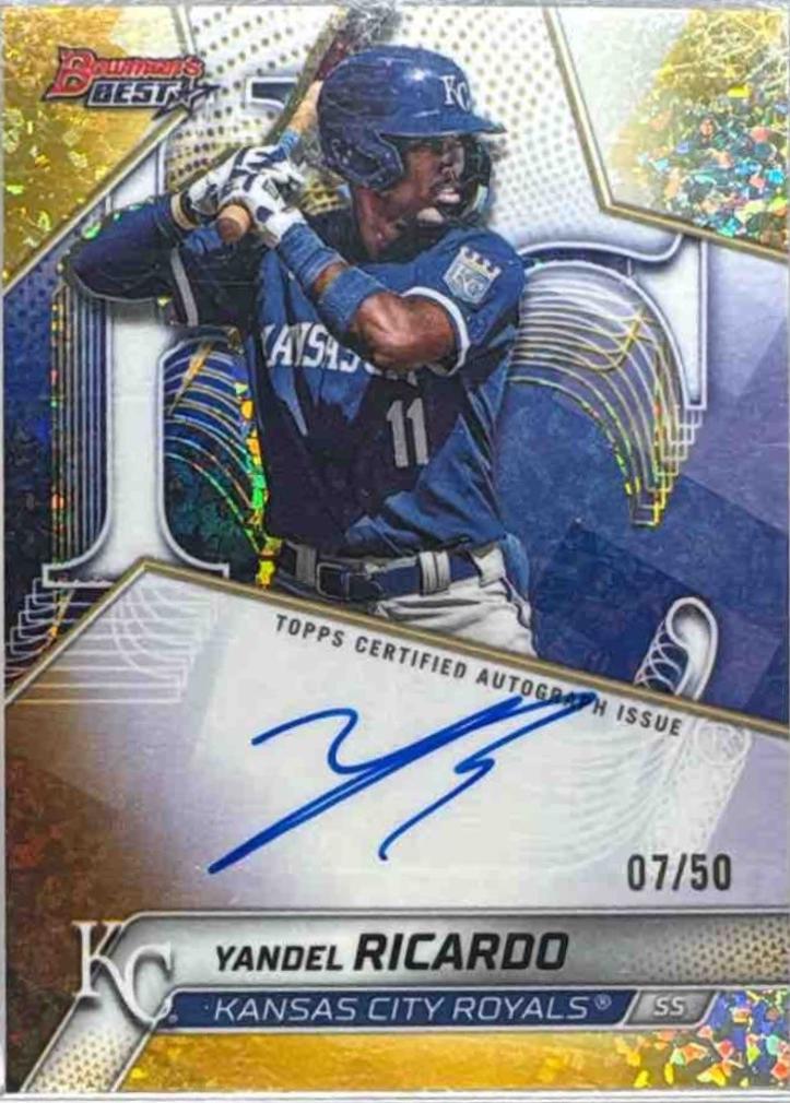 Yandel Ricardo [Gold Mini-Diamond Refractor] #B25-YR