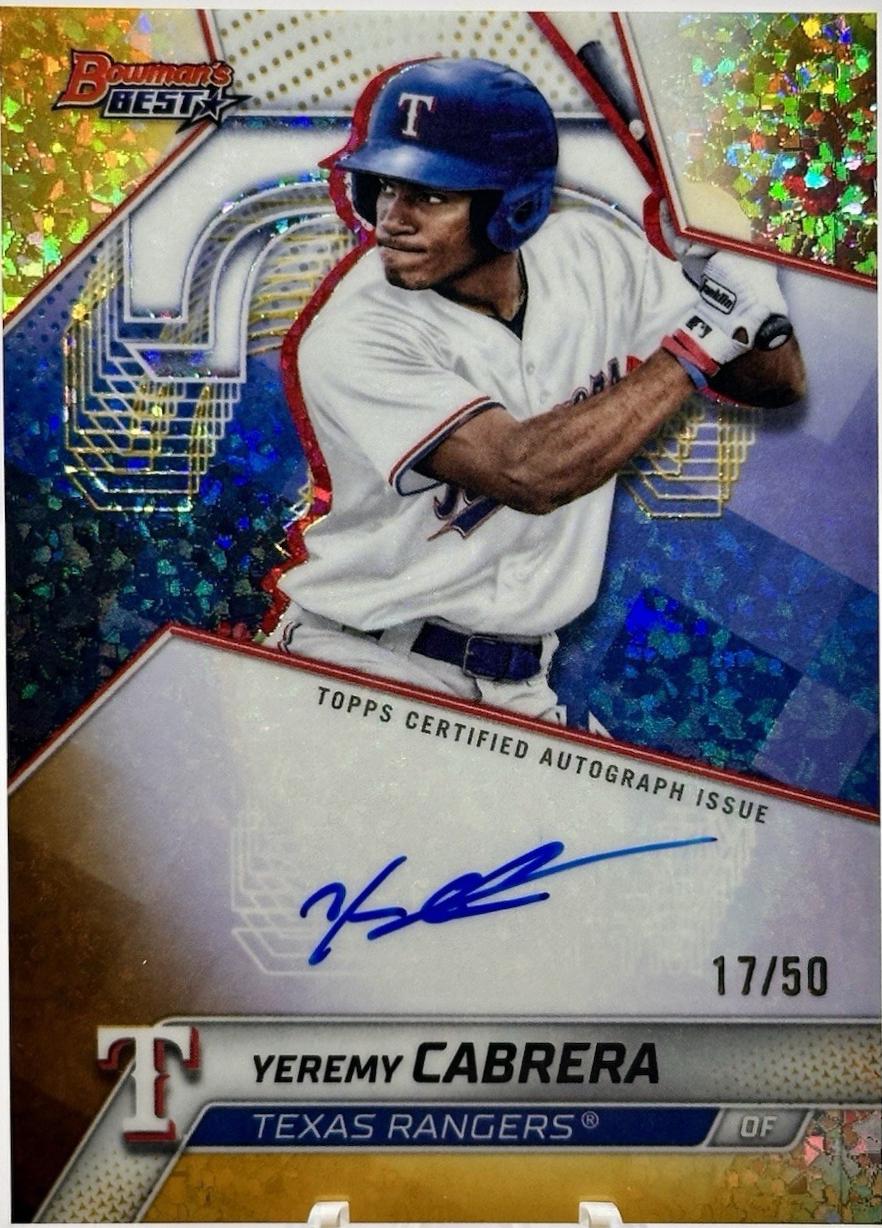 Yeremy Cabrera [Gold Mini-Diamond Refractor] #B25-YCA