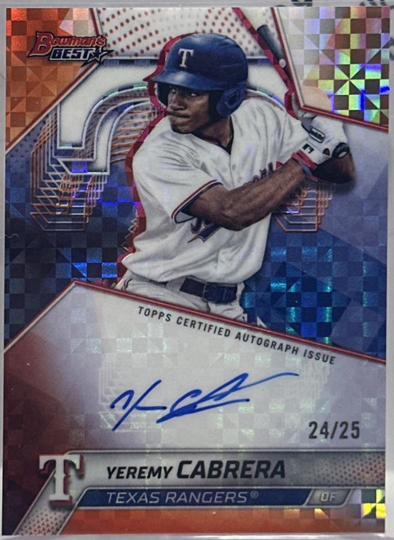 Yeremy Cabrera [Orange X-Fractor] #B25-YCA