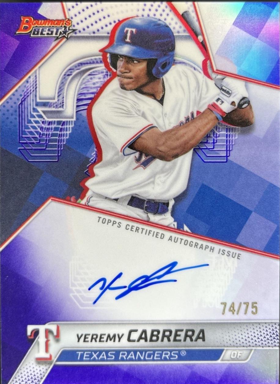 Yeremy Cabrera [Purple Refractor] #B25-YCA