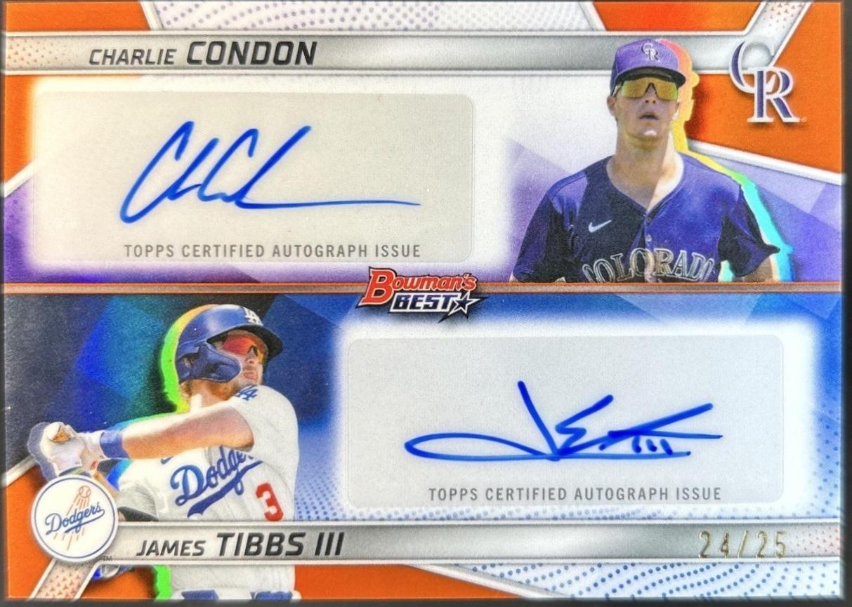 Charlie Condon / James Tibbs III [Orange] #DA-CT