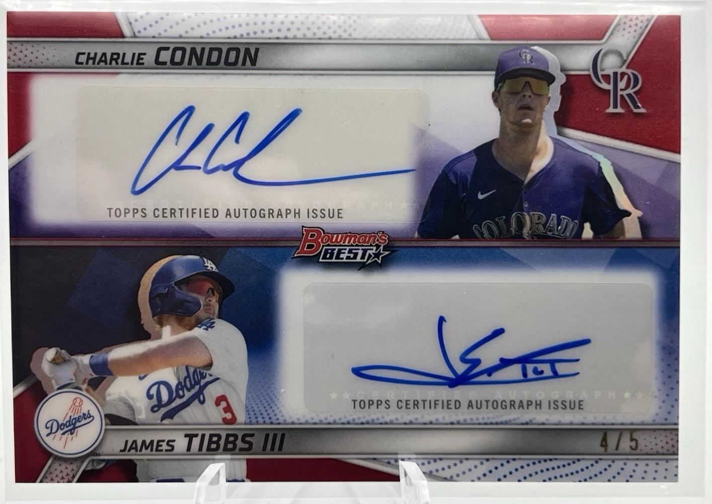 Charlie Condon / James Tibbs III [Red] #DA-CT