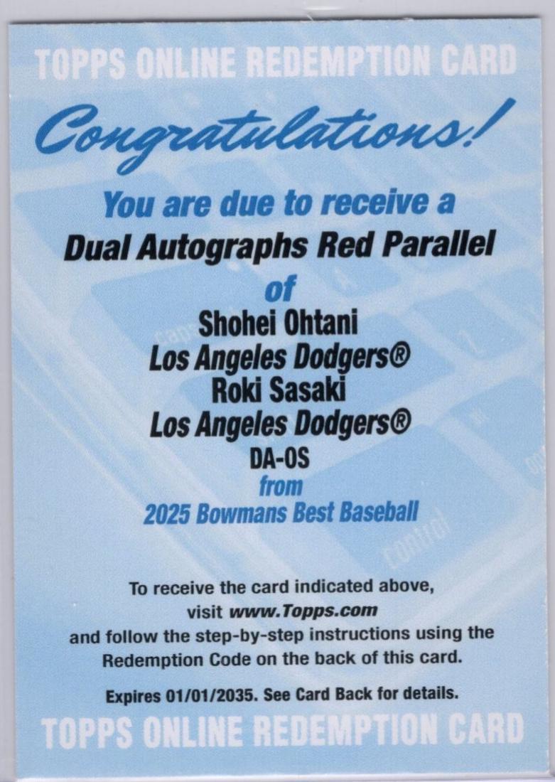 Roki Sasaki / Shohei Ohtani [Red] #DA-OS