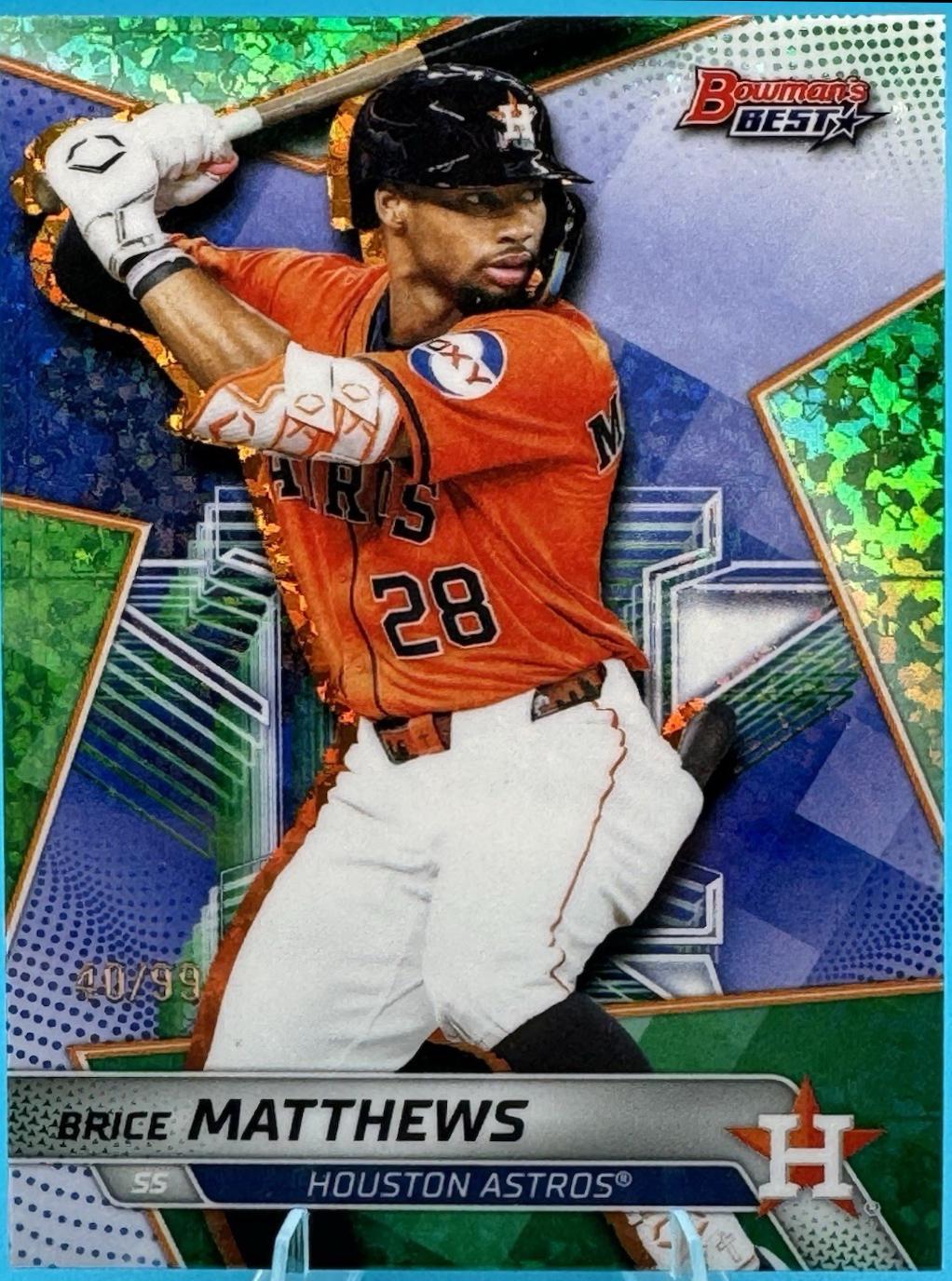 Brice Matthews [Green Mini-Diamond Refractor] #TP-18