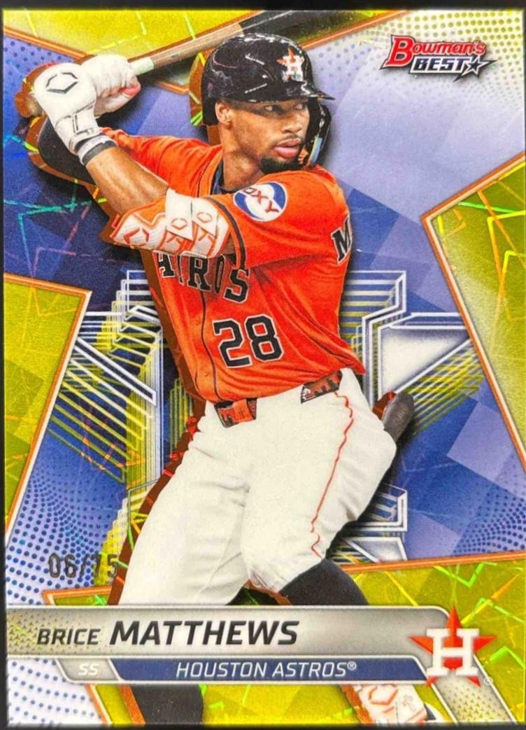 Brice Matthews [Yellow Lazer Refractor] #TP-18