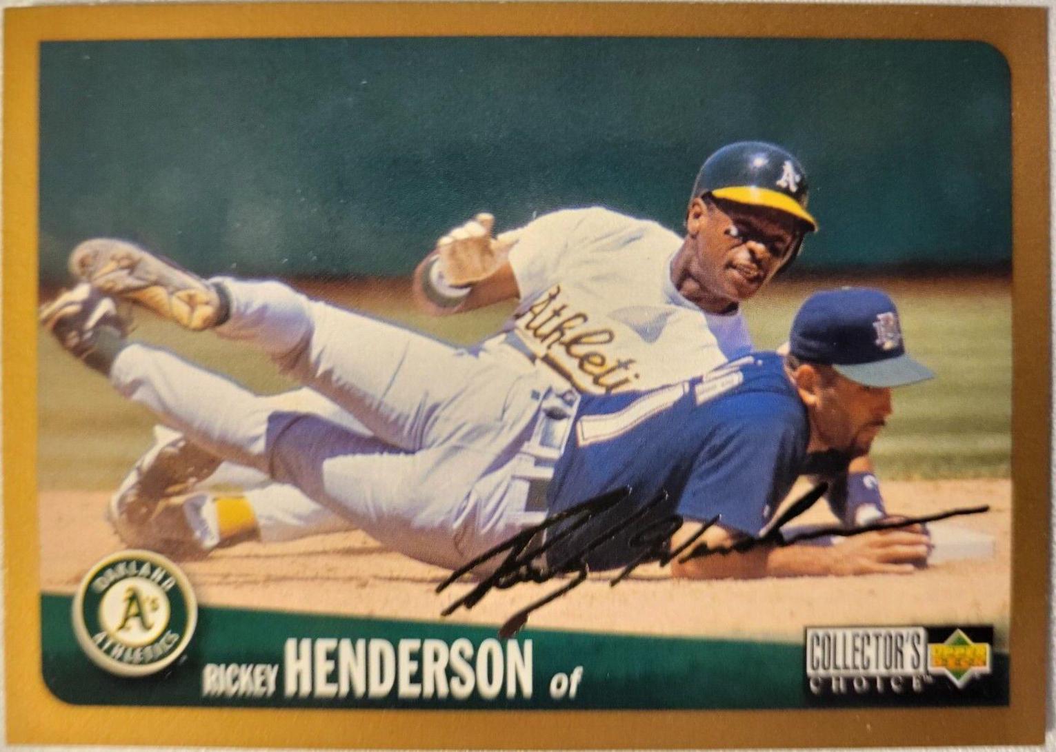 Rickey Henderson [Gold Signature] #240