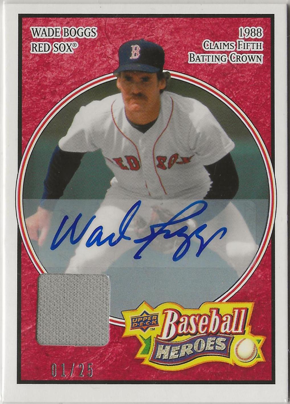 Wade Boggs [Jersey Autograph Red] #34
