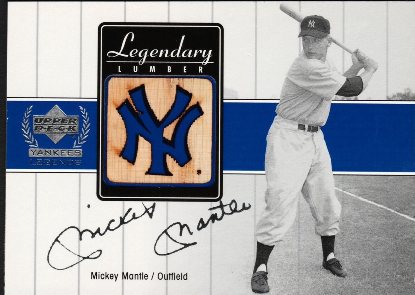 Mickey Mantle [Gold Hologram] #MM-LL