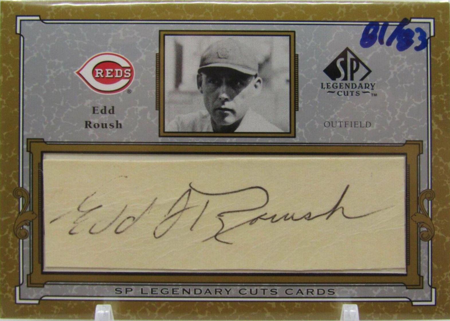 Edd Roush [Autographs] #C-ER