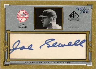 Joe Sewell [Autographs] #C-JS