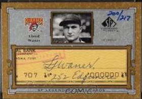 Lloyd Waner [Autographs] #C-LW