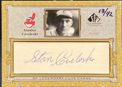 Stanley Coveleski [Autographs] #C-SC