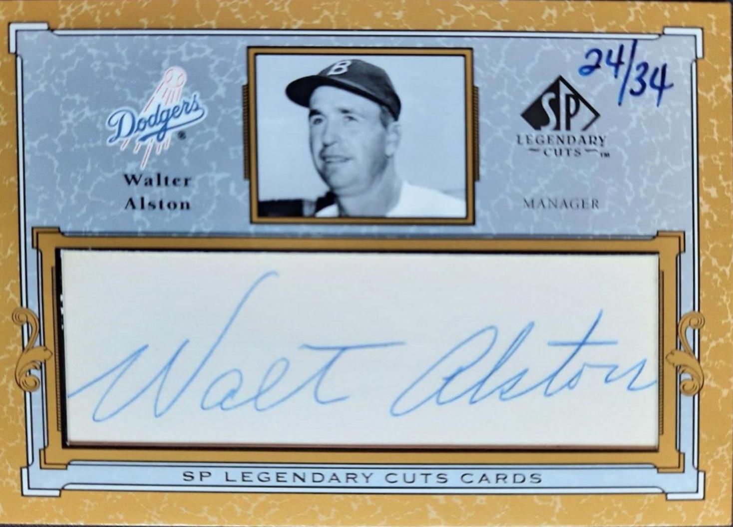 Walter Alston [Autographs] #C-WA