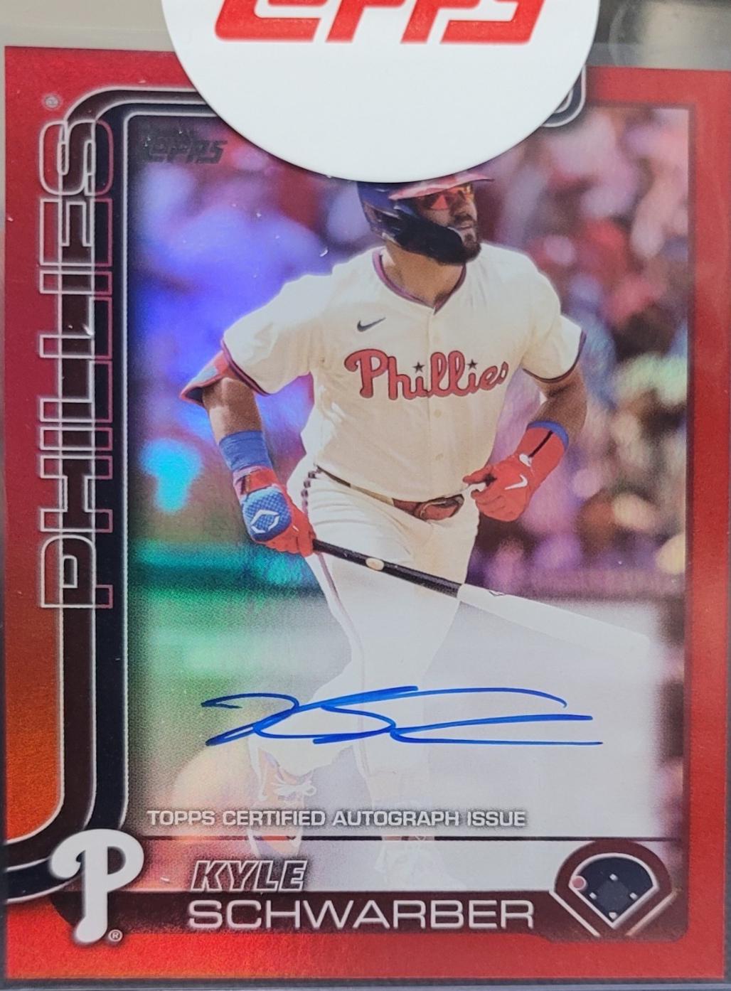 Kyle Schwarber [Red Foil Flagship Real One Autograph] #141